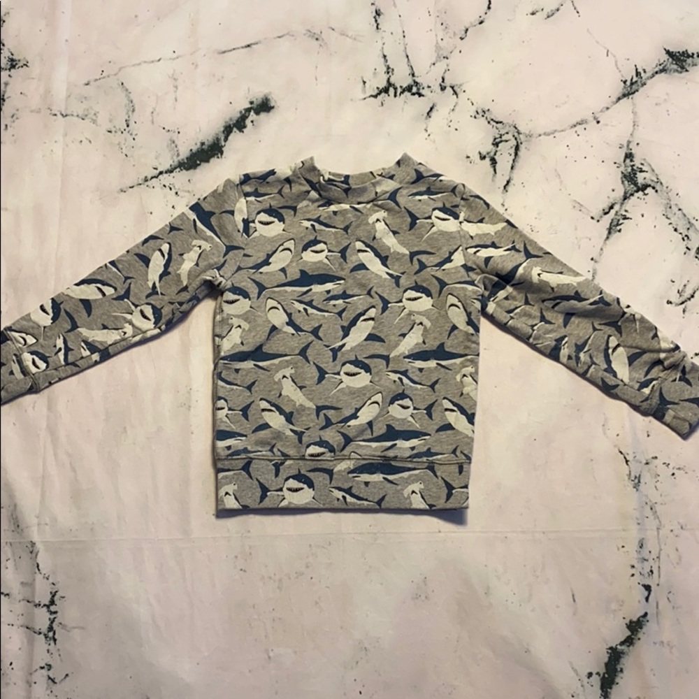 Boys H&M Gray Shark Sweatshirt